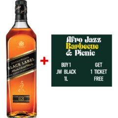 Johnnie Walker Black Label 1L + 1 Free AfroJazz Ticket