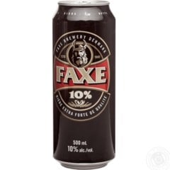 Faxe 10% Extra -Light golden colour, gentle pear aromas with hints of corn grain; strong, toasty flavours with hints of smoke and a hoppy finish.