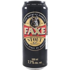 Faxe Stout - A dark bodied beer with a nice lacing capabilities, a roasted nose & lots of cold coffee, a malted roasted aroma, with chocolate and a bitter finish.