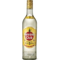 Havana Club 3 Años - The most prestigious light Cuban rum. This 3 year old infuses an extra touch of quality into rum cocktails and is great with just about any mixer.