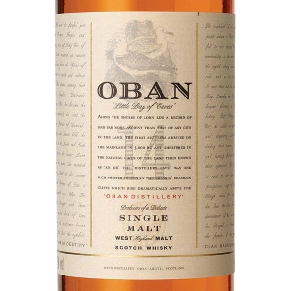 Oban 14 year old. oban 14 year old whisky 750 ml