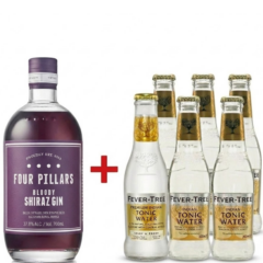 Four Pillars Bloody Shiraz Gin 700ml + Free Fever-Tree Indian Tonic Water