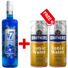 #7 Blueberry Gin 750ml + 2 Free Brothers Indian Tonic 330ml