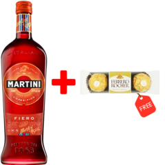 Martini Fiero 750ml + Free Ferrero Rocher 37.5g Chocolate