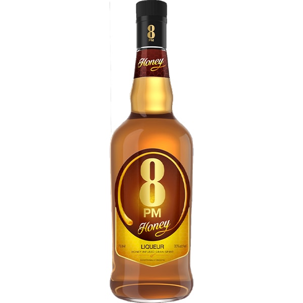 8PM Honey Liqueur 750ml - Exceptionally smooth whisky liqueur.