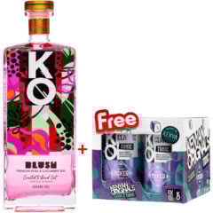 KO Blush Gin 750ml + Free 4 Tonics