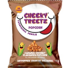 Cheeky Treetz Popcorn Caramel Coconut 40g
