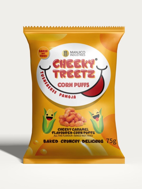 Cheeky Treetz Corn Puffs Caramel 40g