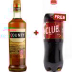 County 750ml + Free Club Cola 1L