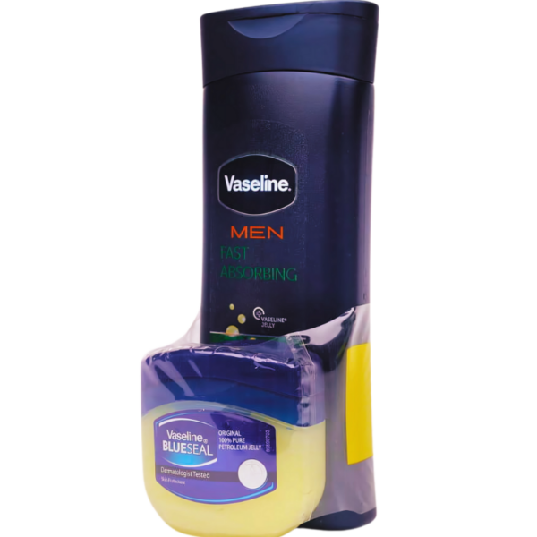 Vaseline For Men Fast Absorbing 200ml + 1 Free Petroleum Jelly Vaseline For Men Fast Absorbing 200ml + 1 Free Petroleum Jelly