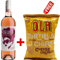 Delush Natural Sweet Rose 75cl + 1 Free Ola Tortila Chips Assorted 40g