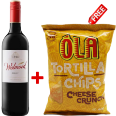 Welmoed Merlot 75cl + 1 Free Ola Tortila Chips Assorted 40g