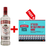 Smirnoff 750ml + Free Ticket