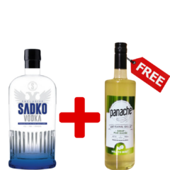 Buy 1 Sadko Vodka 750ml get 1 free Panache Mojito Mint Syrup 750ml