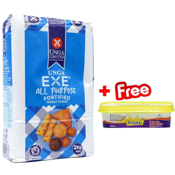 Exe All Purpose Flour 2kg + Free Prestige Margarine Exe All Purpose Flour 2kg + Free Prestige Margarine