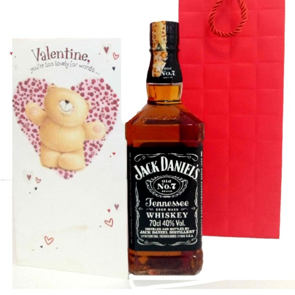 Jack Daniels Valentines Gift Bag