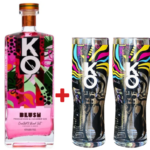 KO Blush Gin + 4 Free KO Glasses 750ml
