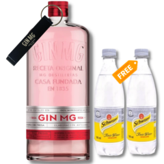 Gin MG Rosa 700ml + 2x Free Schweppes Tonic