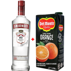 Buy 1 Smirnoff Red 750ml, Get Del Monte Orange Free