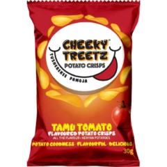 Cheeky Treetz Potato Crisps Tamu Tomato 30g