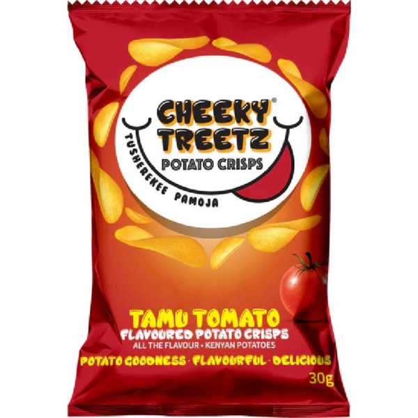 Cheeky Treetz Potato Crisps Tamu Tomato 30g