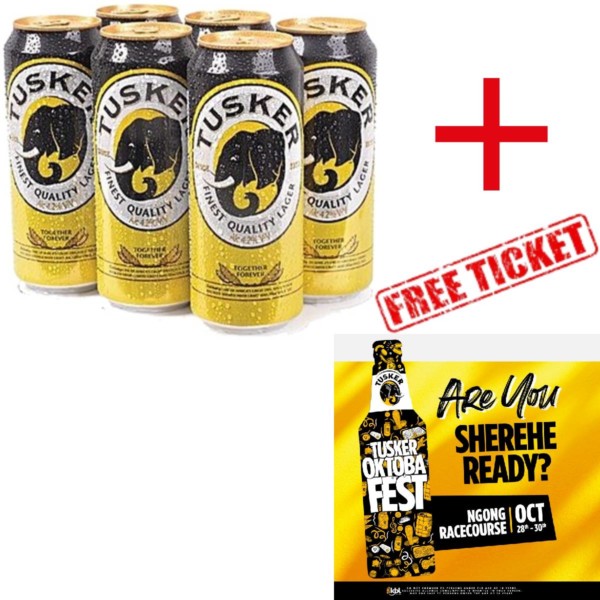 Tusker lager + free oktobafest ticket