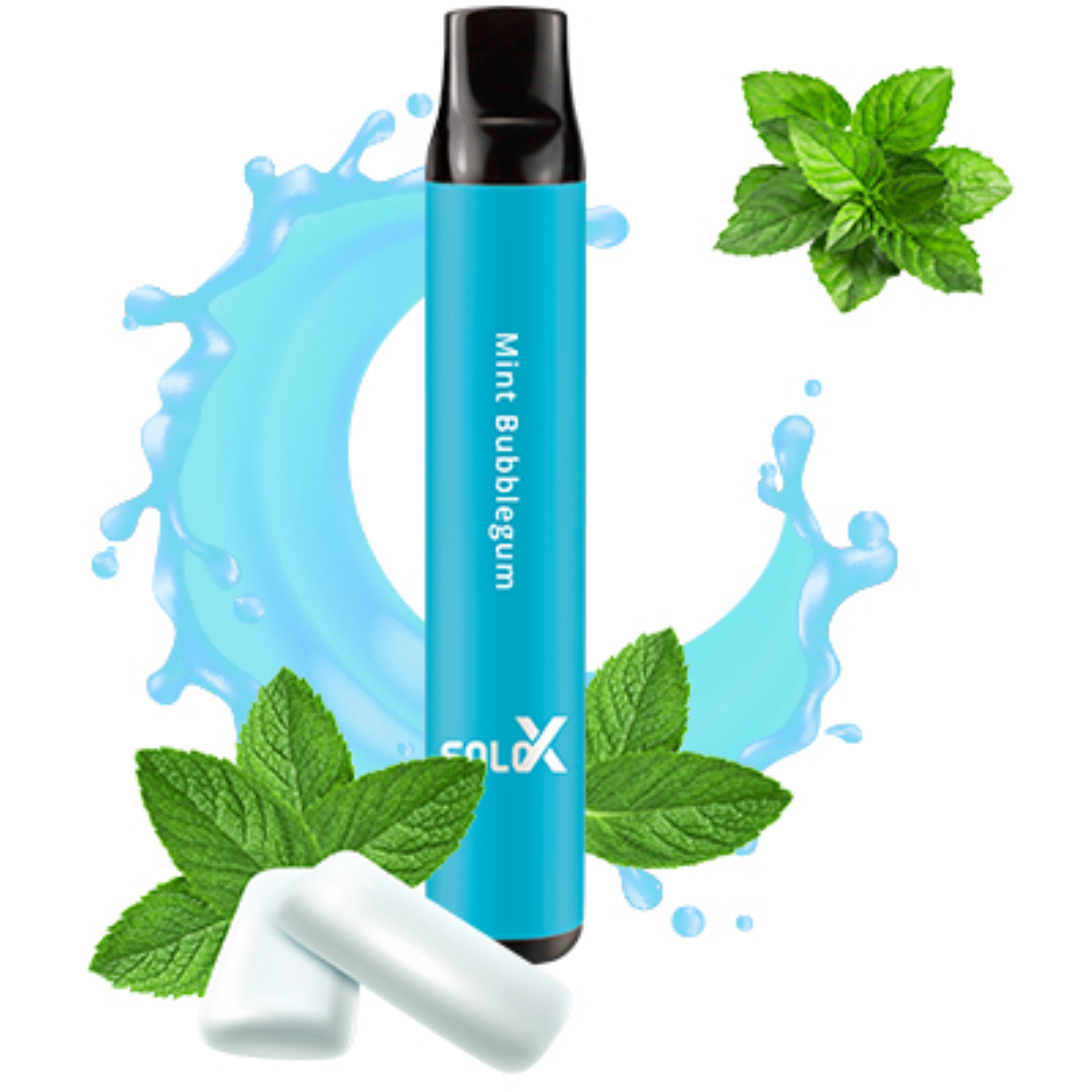Solo X Mint Bubblegum 2500 Puffs - Refreshing - Oaks & Corks Solo X Mint Bubblegum 2500 Puffs - Refreshing - Oaks & Corks