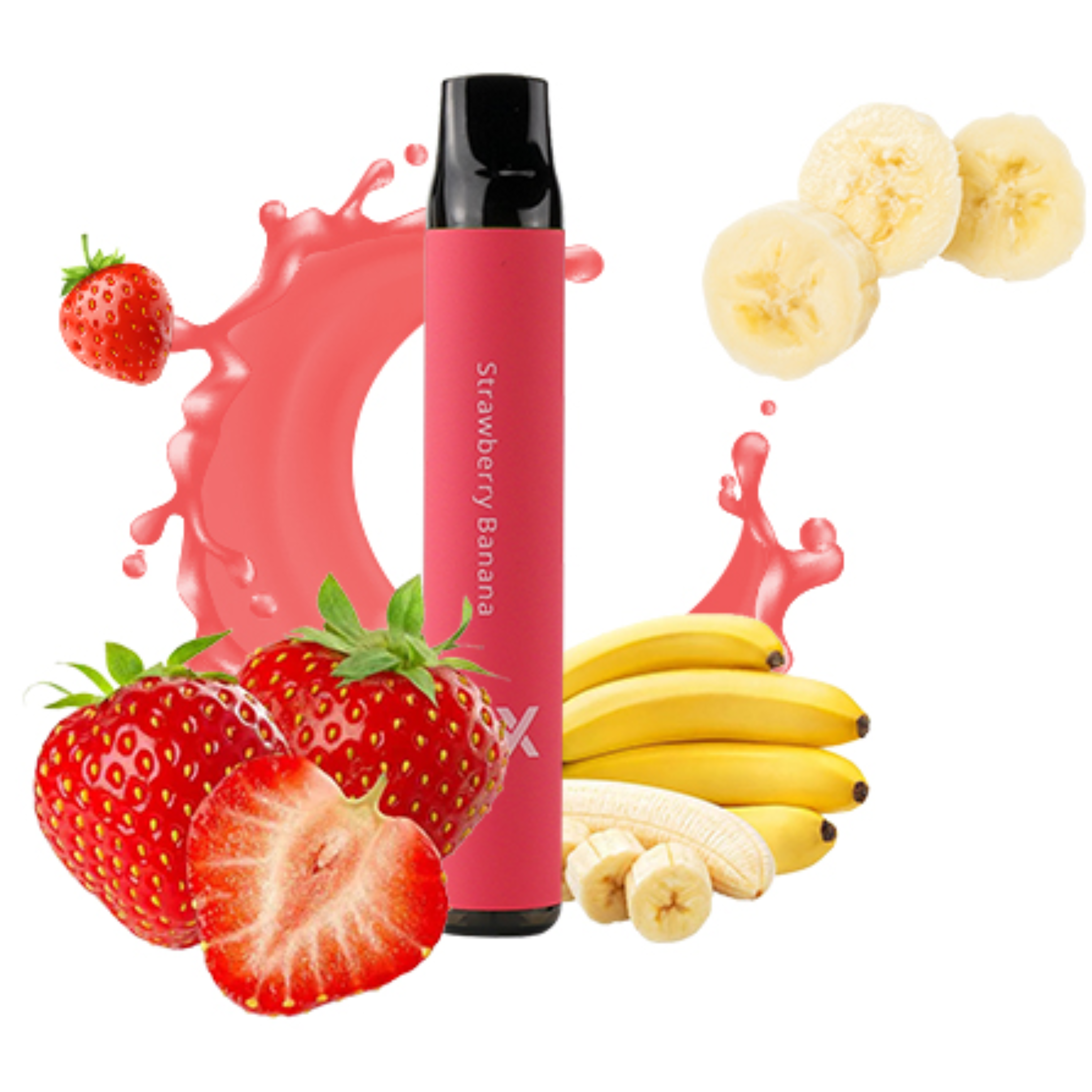 Solo X Strawberry Banana 2500 Puffs: Fruity