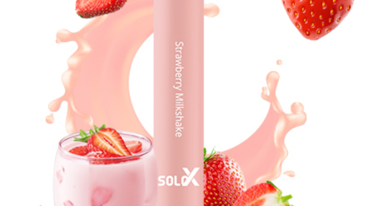 strawberry milk vape disposable Solo X Strawberry Milkshake 2500 Puffs