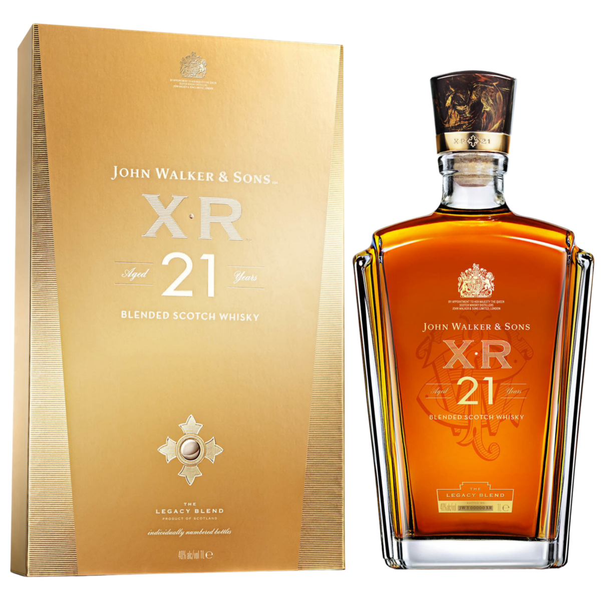 John Walker & Sons X.R Aged 21 Years 1L - Oaks & Corks