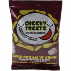 Cheeky Treetz Potato Crisps Sour Cream 'N' Onion