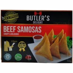 Frozen Butlers Delight Beef Samosa 150g