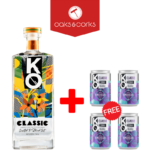 KO Classic Gin + 4 Free KO 100ml Classic Tonics