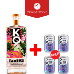 KO Blush Gin 750ml + 4 Free KO Classic Tonics