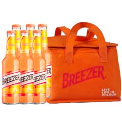 Bacardi Breezer Peach and a free cooler bag