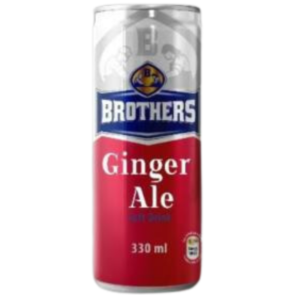 “Brothers Ginger Ale Can 330ml Zesty Refreshment Awaits”