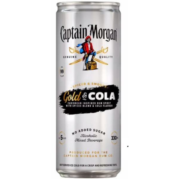 Captain Morgan Gold & Cola can
