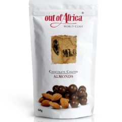 out of Africa chocolate coated almonds 80g