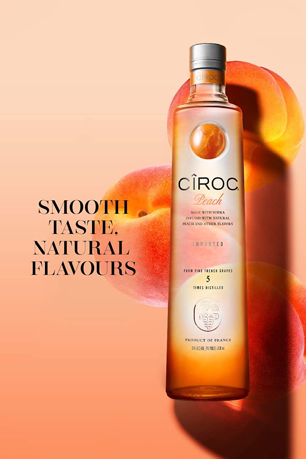 Ciroc Peach Vodka 1L Oaks & Corks