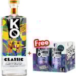 KO Classic Gin 750ml + 4 Free Tonics
