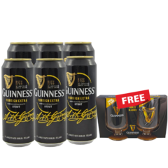 Buy a Guinness 6 Pack, Get 2 Guinness Glasses Free!