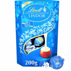 Lindt Lindor Milk & White Truffles 200g
