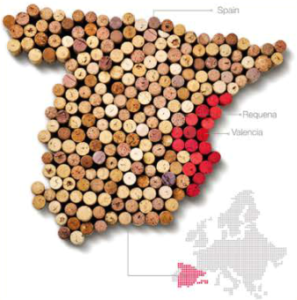 Samantha Wines location production facility map of Spain