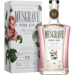 Musgrave Pink Gin 750ml - Pink Gin Infused with Rose Water