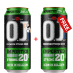 O.J Beer 20% 500ml + 1 Free