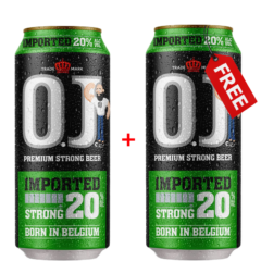 O.J Beer 20% 500ml + 1 Free