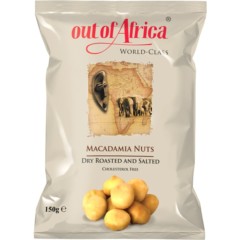 out of Africa Cashew Nuts Dry Roasted and Salted 150g