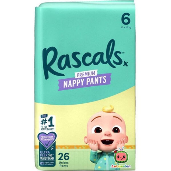 Rascals Nappy Pants size 6(15-20KG)
