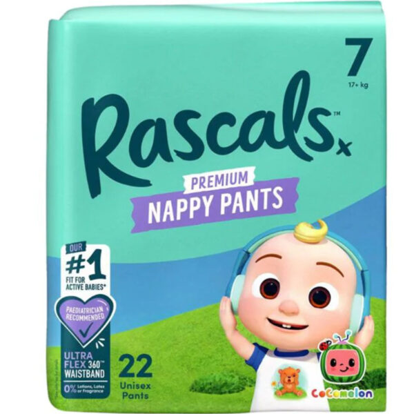 Rascals Nappy Pants Size 7 Plus (17kg+)