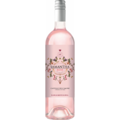 Samantha rose wine bottle front